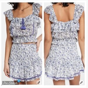 Saylor Edan Ruffled Smocked Skirt Set